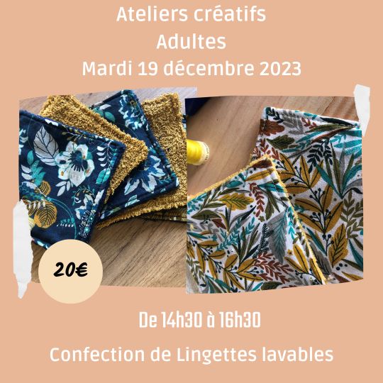 Atelier couture lingettes lavabales Terra née sens La_Halle_ternative